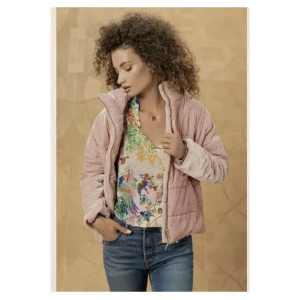 Johnny Was NWT Zaelia Silk-Blend Puffer Jacket - Picture 4 of 11